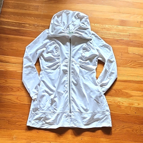 Boston Proper athletic jacket Women's Medium White - Picture 1 of 7